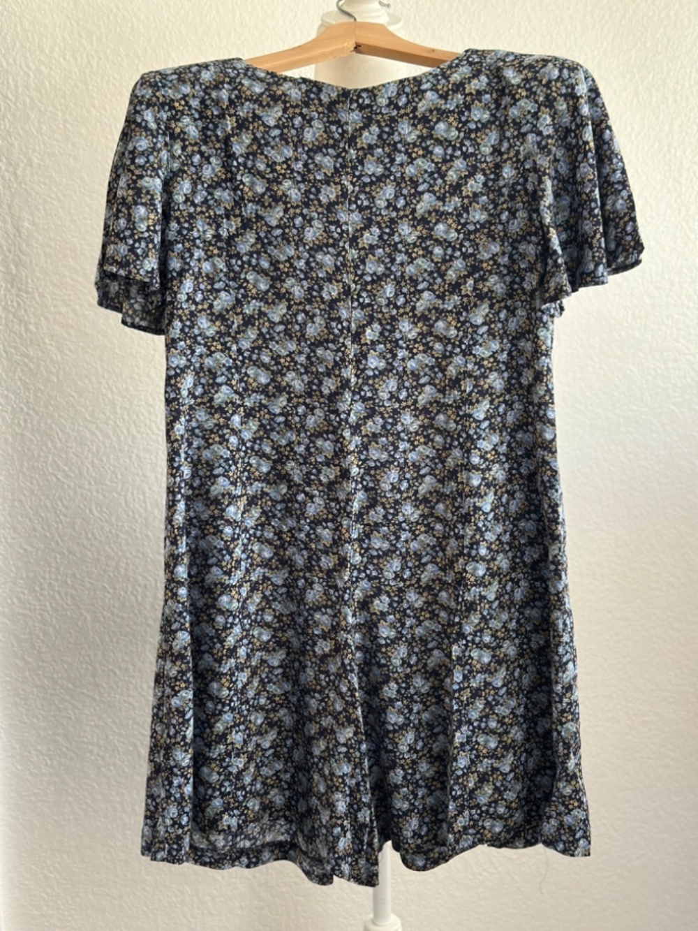 Vintage Ms.Choice California Blue Floral Romper Size 6 - Picture 6 of 8
